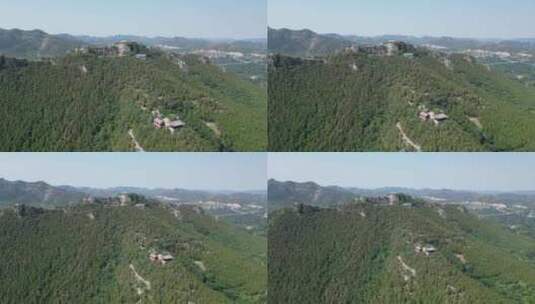 潍坊青州云门山风景区航拍高清在线视频素材下载