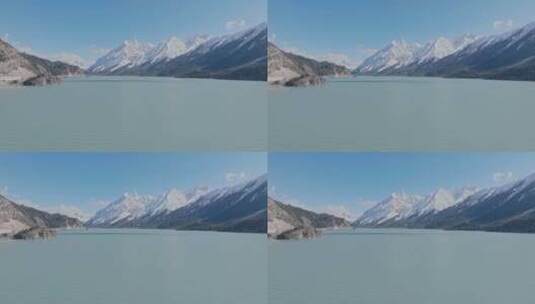 航拍西藏昌都然乌湖山水高清在线视频素材下载