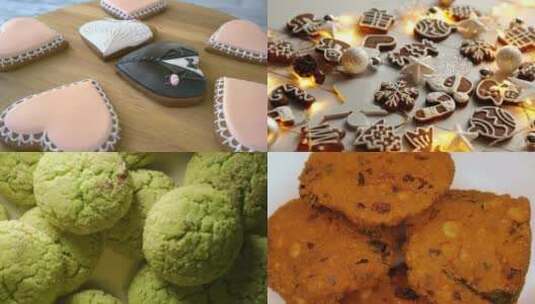 【合集】食物甜点烘培高清在线视频素材下载