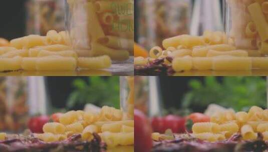 4K-餐桌上的蔬菜美食高清在线视频素材下载