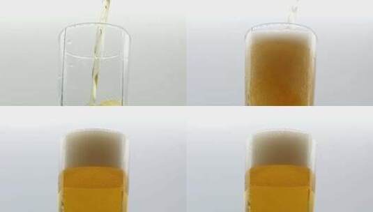 往杯子里倒啤酒 喝啤酒倒啤酒高清在线视频素材下载