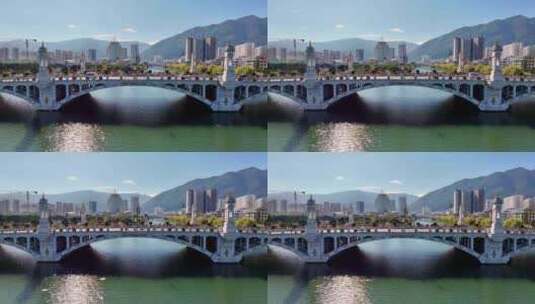 云南大理兴盛大桥高清在线视频素材下载