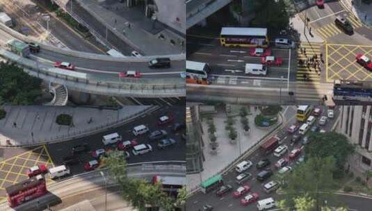 香港中环高架车流高清在线视频素材下载