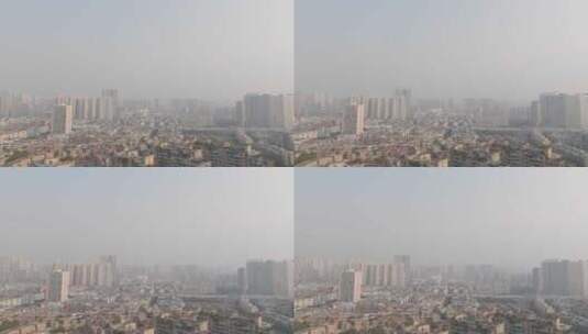 城市雾霾天气高清在线视频素材下载