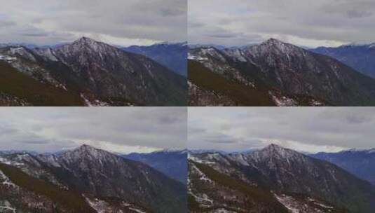 航拍雪山山峰积雪高清在线视频素材下载