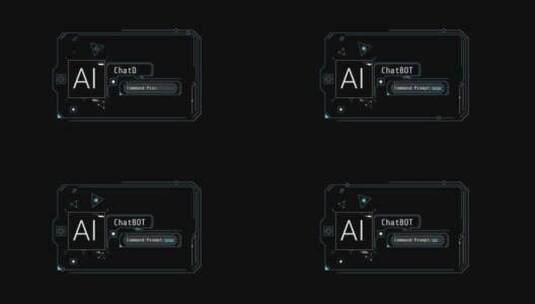 关于AI和聊天机器人使用的信息图动画高清在线视频素材下载