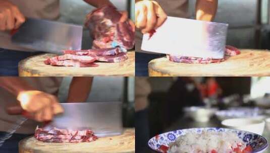 羊肉备料高清在线视频素材下载