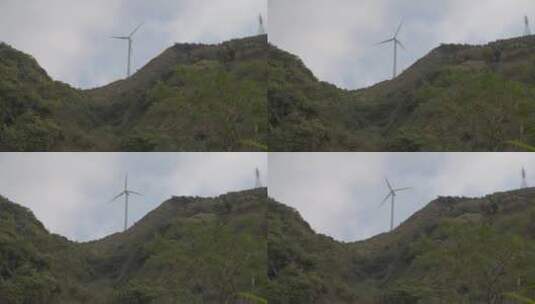 风车风力发电能源环保风景高清在线视频素材下载