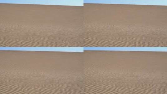 沙漠沙丘表面的平行沙纹线高清在线视频素材下载