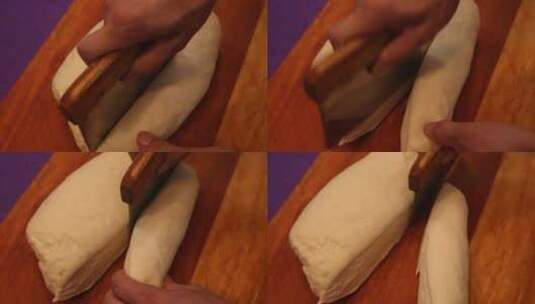 擀面杖擀面包包子高清在线视频素材下载