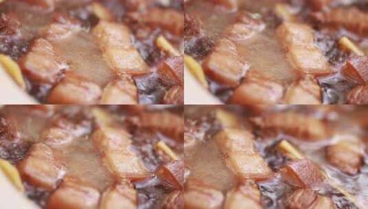 肥肉熬猪油高清在线视频素材下载