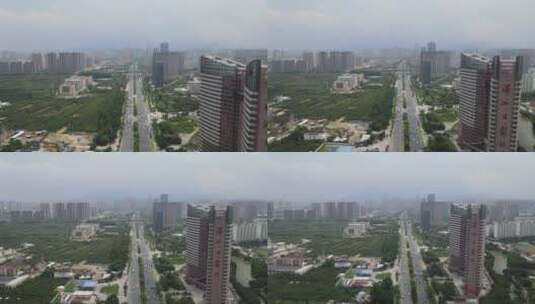 福建莆田城市风光航拍高清在线视频素材下载