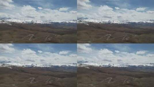 雪山空镜头航拍高清在线视频素材下载