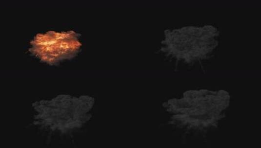 天空中爆炸素材战斗机空战影视特效合成 (2)高清在线视频素材下载