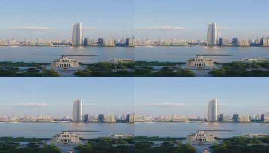 城市航拍武汉绿地中心竖屏高清在线视频素材下载