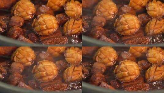 中餐家常菜红烧肉4K高清在线视频素材下载