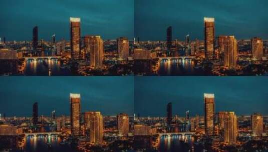 城市的夜景繁华高清在线视频素材下载