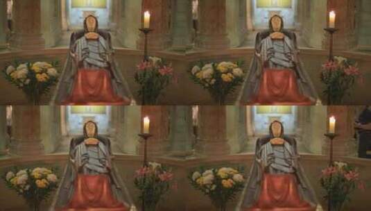 圣母安眠堂的圣母之墓高清在线视频素材下载
