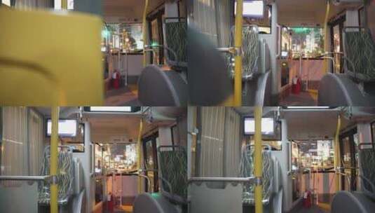 公交车场景高清在线视频素材下载