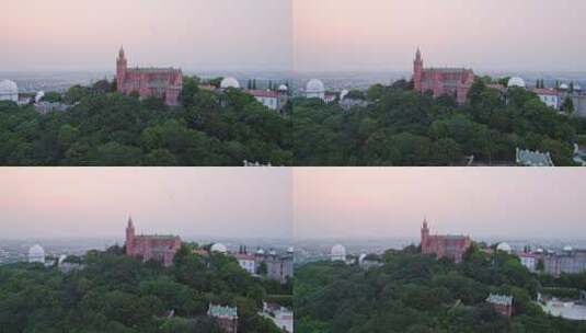 上海佘山教堂与天文望远镜高清在线视频素材下载