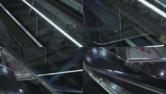 电梯滚梯扶梯机械结构高清在线视频素材下载