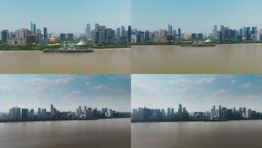 杭州市民中心钱江新城高清在线视频素材下载