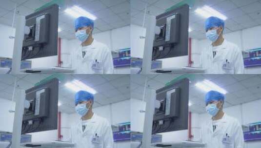 医院宣传片素材 检验科医生操作设备高清在线视频素材下载