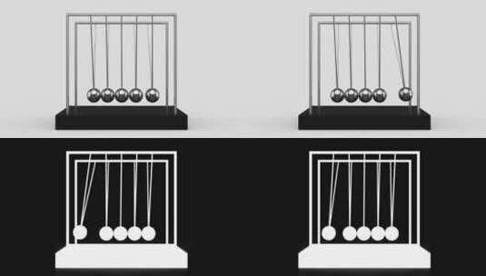 牛顿摆球-时间流逝高清在线视频素材下载