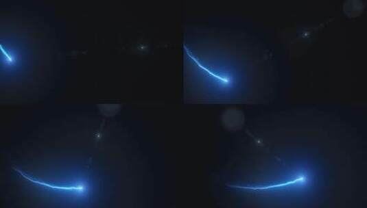4k蓝色发光粒子拖尾舞动动画素材 (20)高清在线视频素材下载