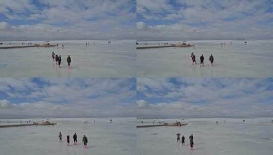 茶卡盐湖·天空之镜(2)高清在线视频素材下载