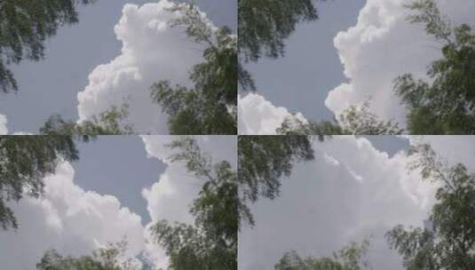 浓厚的云朵翻滚1分钟未调色高清在线视频素材下载