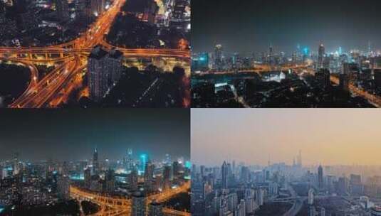 上海浦西延安高架合集高清在线视频素材下载