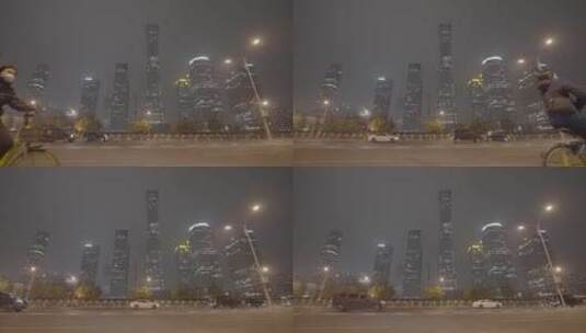 车流人流夜景 城市夜晚空镜高清在线视频素材下载