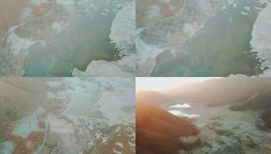 航拍湖北省神农架景区冬天景色风光高清在线视频素材下载
