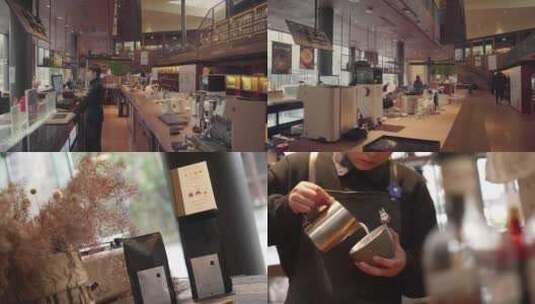 咖啡馆手工咖啡高清在线视频素材下载