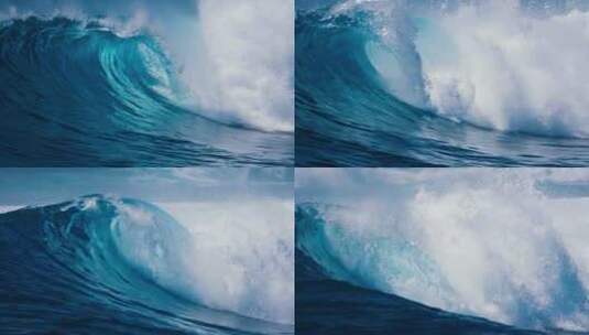 震撼的海浪汹涌慢动作特写！高清在线视频素材下载