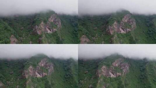 森林云雾航拍高清在线视频素材下载