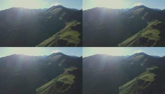 自然与山脉，日出的时刻高清在线视频素材下载