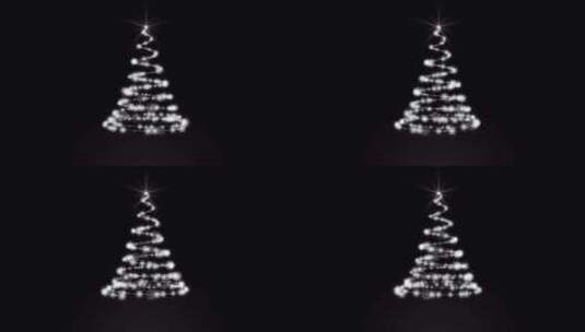 雪花圣诞树高清在线视频素材下载