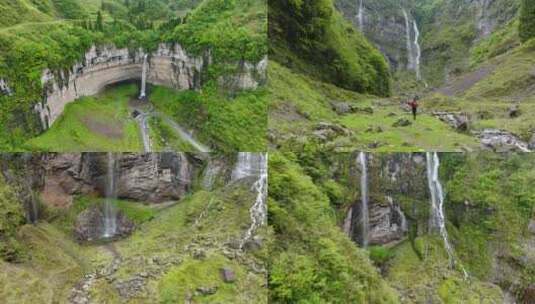 贵州纳雍吊水岩瀑布高清在线视频素材下载