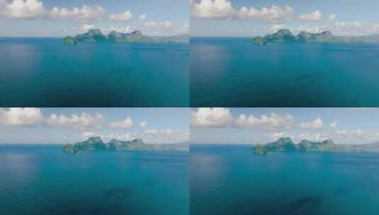 热带岛屿和蓝海El Nido Palaw高清在线视频素材下载