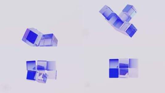 三维方块正方体动画高清在线视频素材下载