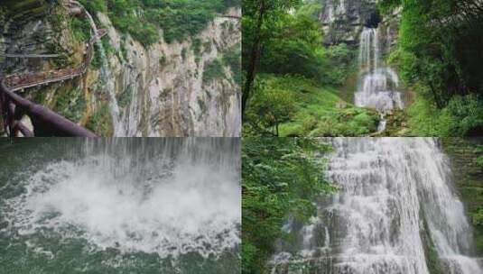 （合集）唯美森林河水河谷溪流瀑布高清在线视频素材下载