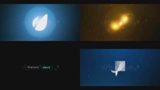 整洁明亮黑暗耀斑粒子logo演绎AE模板高清AE视频素材下载
