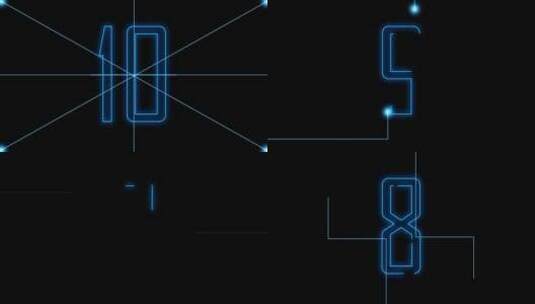 4k线条倒计时激光雕刻片头ae模板版本2高清AE视频素材下载