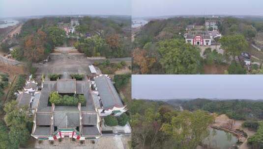 汨罗市屈原纪念园高清在线视频素材下载