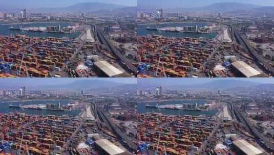 大型商业港口高清在线视频素材下载