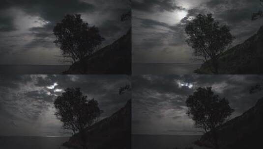 海边日出云层景观高清在线视频素材下载