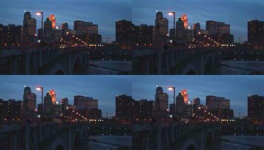 城市交通夜景高清在线视频素材下载