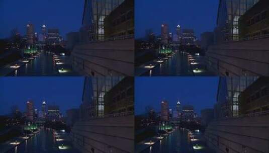 印第安纳州夜景高清在线视频素材下载